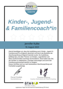 Kinder-, Jugend- und Familiencoach